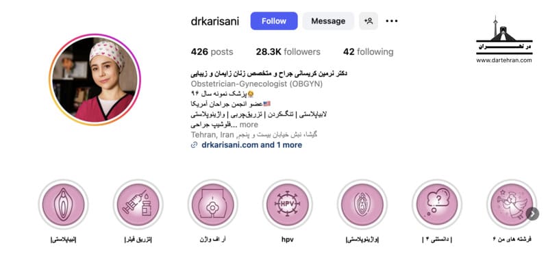 20 تا بهترین جراح زیبایی زنان در تهران (تلفن+اینستاگرام) دکتر نرمین کریسانی