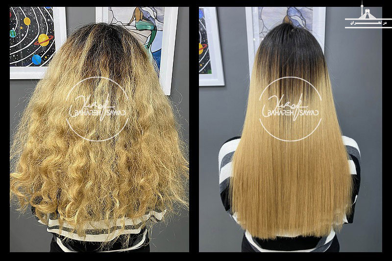 نمونه کار کراتین مو بهار گُلی