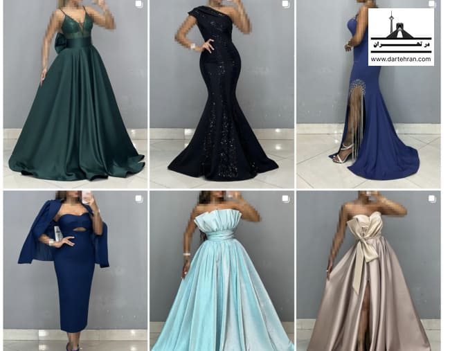 نمونه کار مزون لباس مجلسی ترک شرق