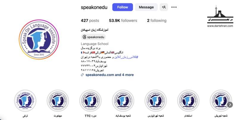کلاس زبان اسپیکان
