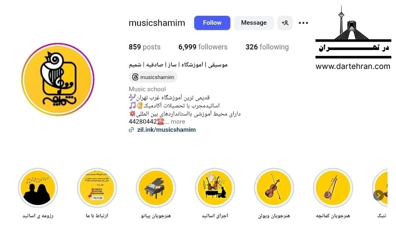آموزشگاه موسیقی شمیم