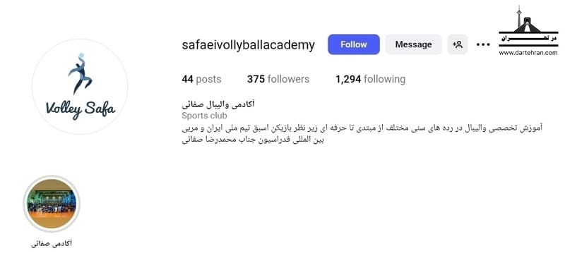 مدرسه والیبال پسران صفائی