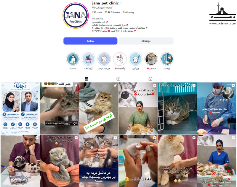 کلینیک دامپزشکی جانا